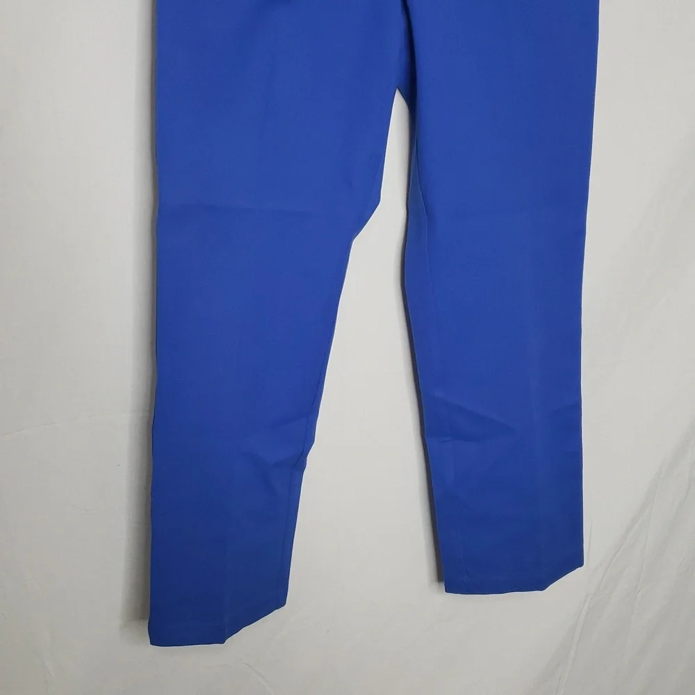 Vintage St. John Sport Womens Straigt Leg Pants Size 2 Blue Old Money 80s Career - Picture 5 of 15